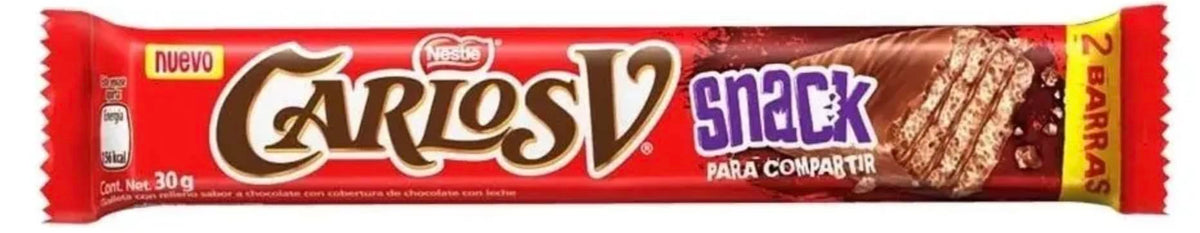 Carlos V Snack Galleta con Relleno Sabor a Chocolate Real, 12 Piezas, Contenido Neto 300 g - imagen 3