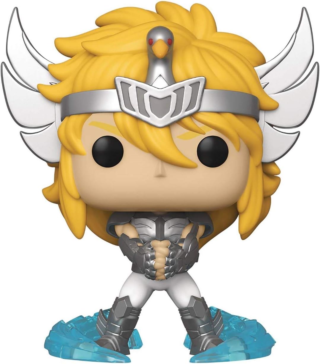 POP Saint [Seiya]: Caballeros del Zodiaco - Figura de vinilo de Cygnus Hyoga Funko (incluida con funda protectora de caja compatible)