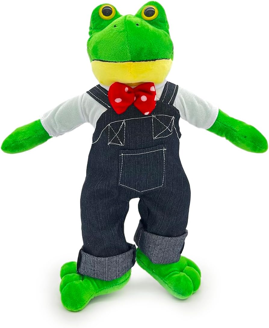 Ult Premium Peluche Rana Rhenne Rene Compañero de Juego y Siesta Materiales Suaves de Lujo, Regalo de Cumpleaños para Niños y Niñas, Ranita de Rio