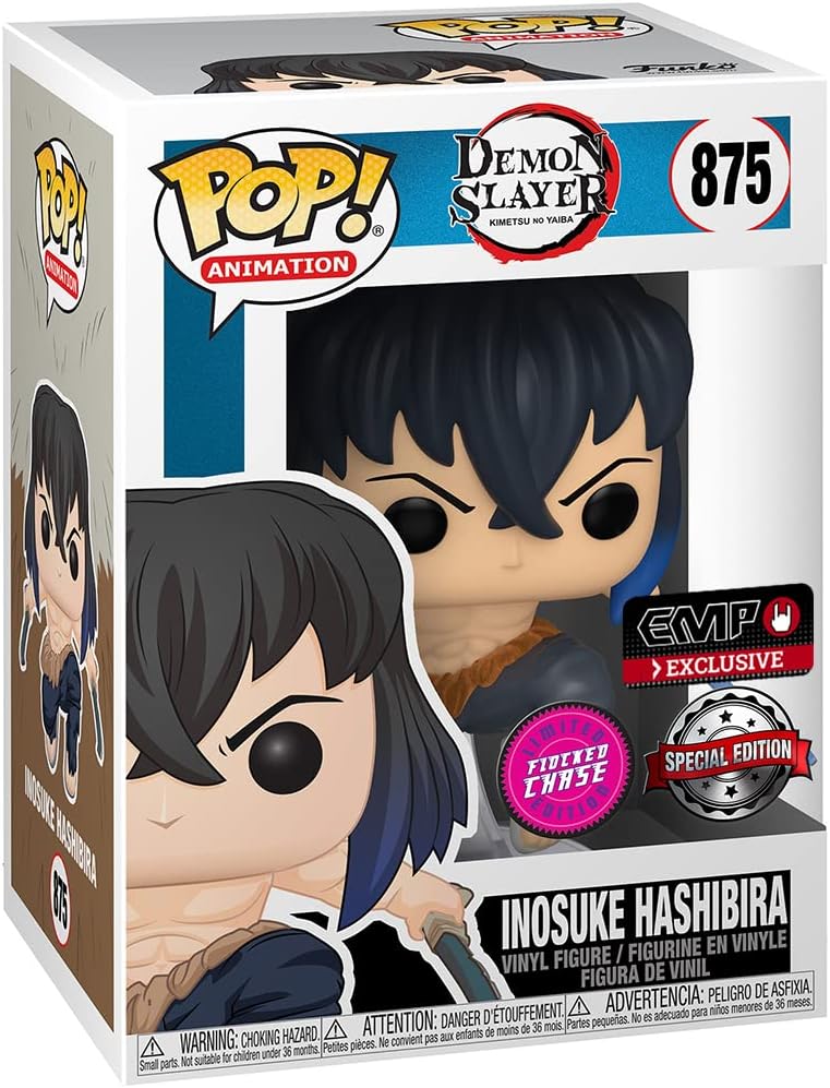 Funko Pop! Demon Slayer - Inosuke Exclusivo (Flocked)