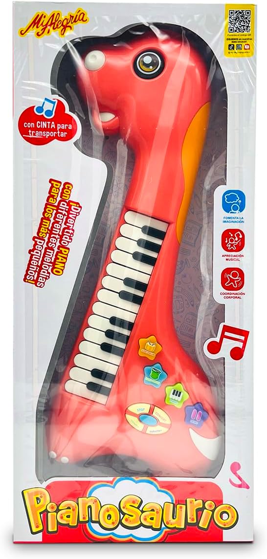 Ult Pianosaurio Piano en Forma de Dinosaurio Diferentes melodias Instrumento Musical de Juguete