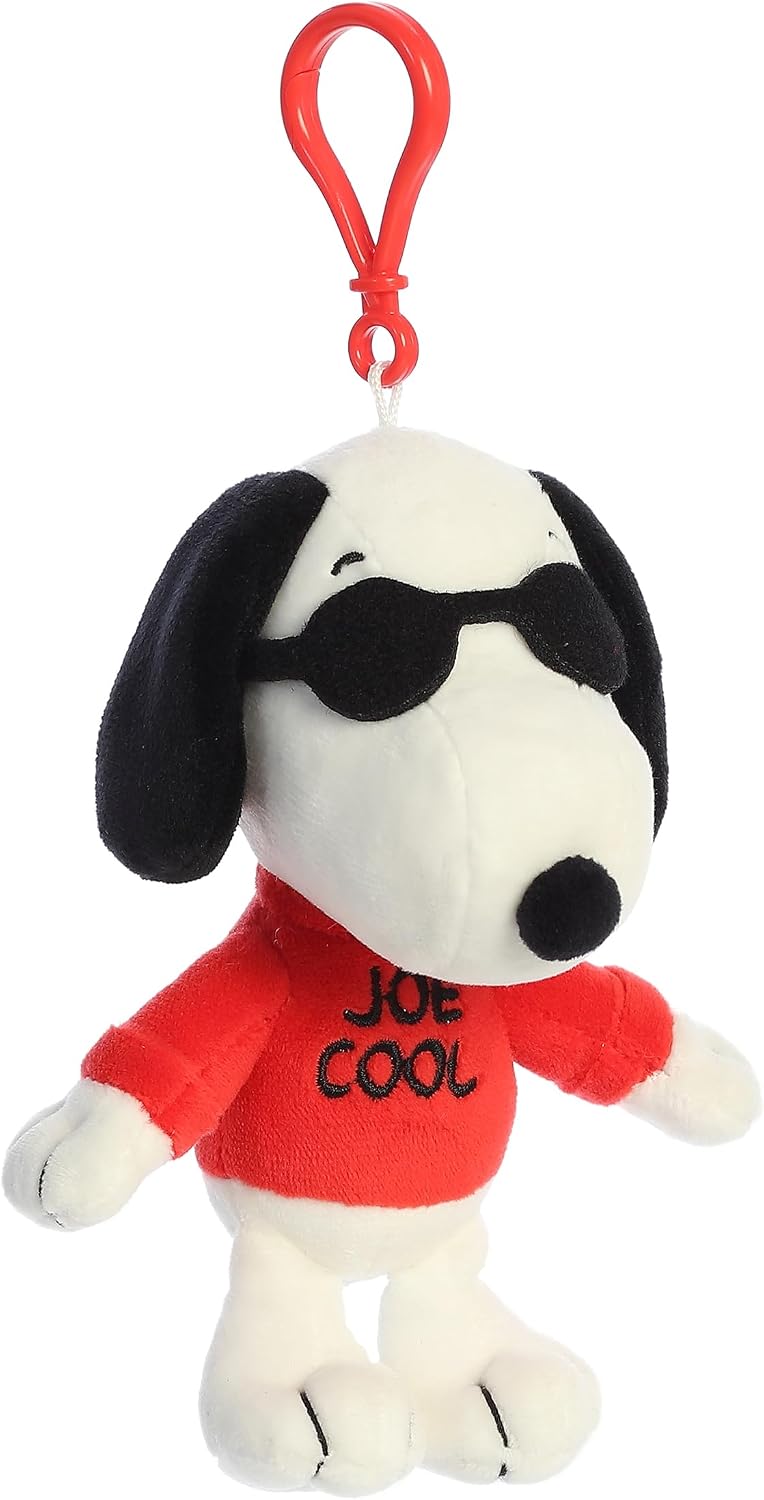 Aurora Adorable Peanuts Joe - Peluche con Clip - Juguetes con Licencia Oficial para Todos los fanáticos de Snoopy - Regalo nostálgico para Adultos y Celebraciones de cumpleaños, Color Blanco 5