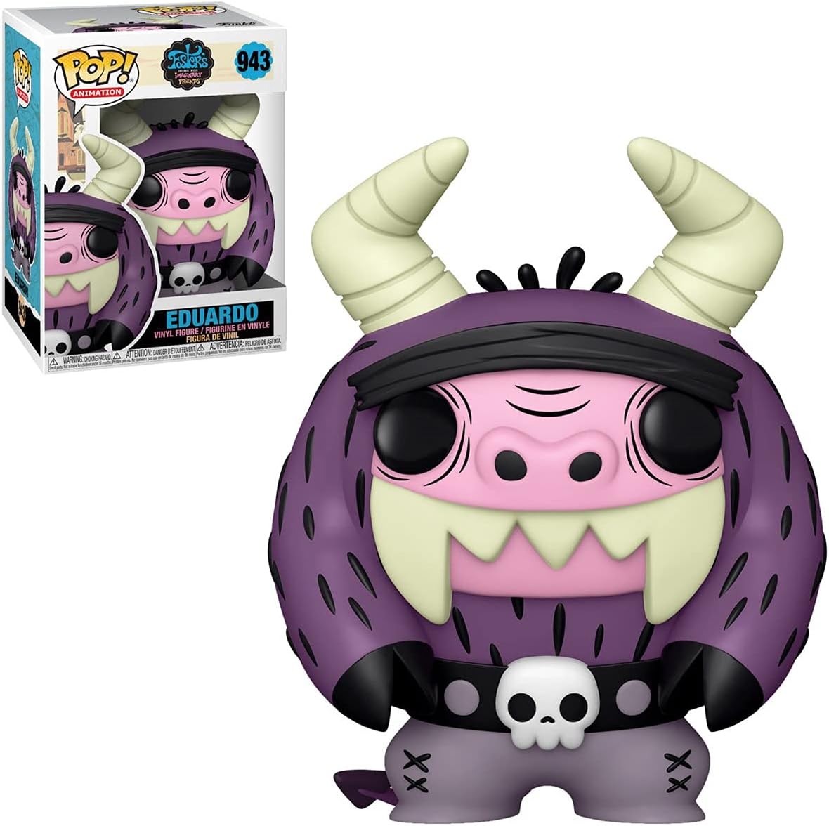 Funko Foster's Home for Imaginary Friends - Eduardo Pop! Figura de vinilo (incluido con funda protectora compatible con Pop Box)