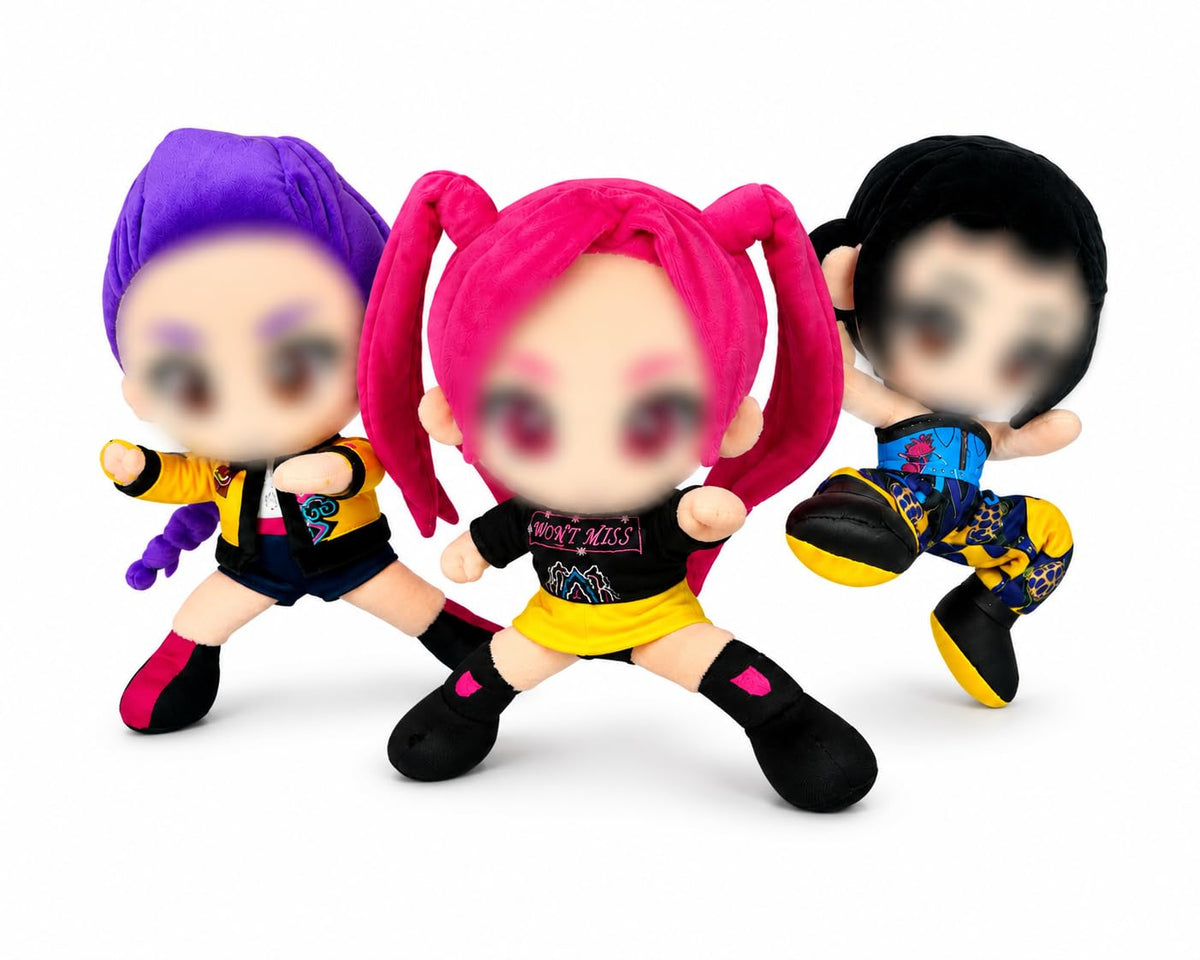 Genérico Muñecas guerreras Figuras para niñas Regalos 3 Personajes Anime K-Pop, Set de 3 Figuras - imagen 2