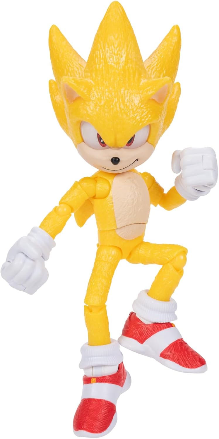 Sonic The Hedgehog Figura De Acción Super Sonic 5" 3 Películas