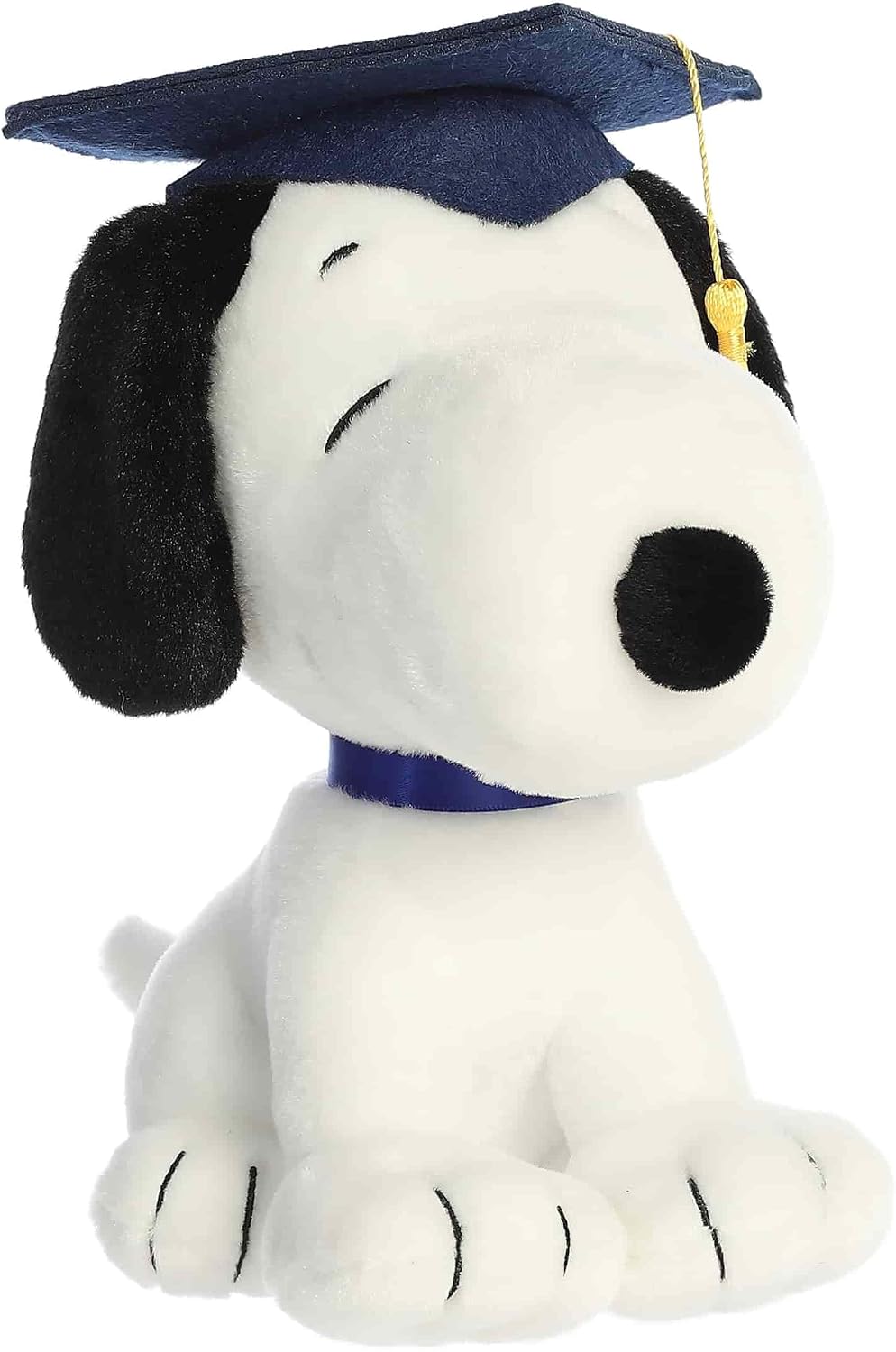 Aurora Adorable Snoopy de graduación de Peanuts - Muñeco de peluche oficialmente licenciado para todos los fanáticos de Snoopy - Un regalo de afecto para expresar felicitaciones - Blanco 9 pulgadas