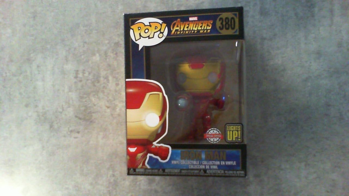 Funko Pop Movies: Avengers Infinity War - Electronic Light Up Iron Man Collectible Figure, Multicolor Sin Sticker