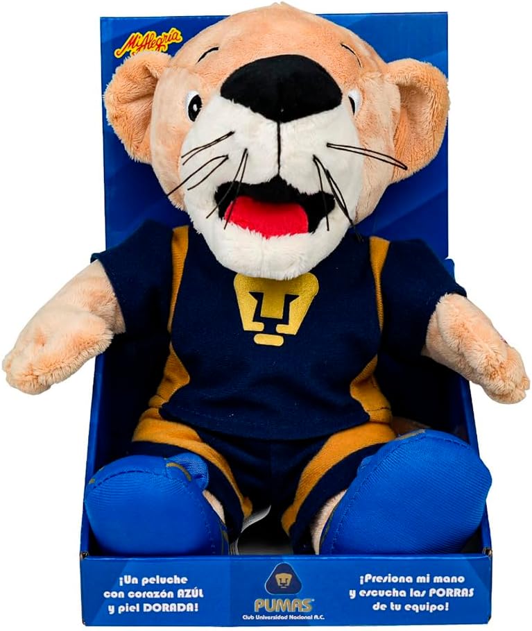 Mi Alegria Peluche Grande Mascota de Futbol Pumas con Sonido