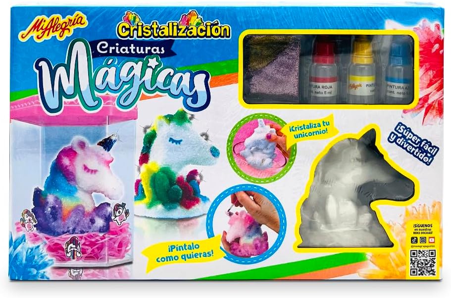 Ult Kit de Manualidades de Cristalizacion de Unicornio Criatura Magica, Kit de Decoracion de Unicornio Premium