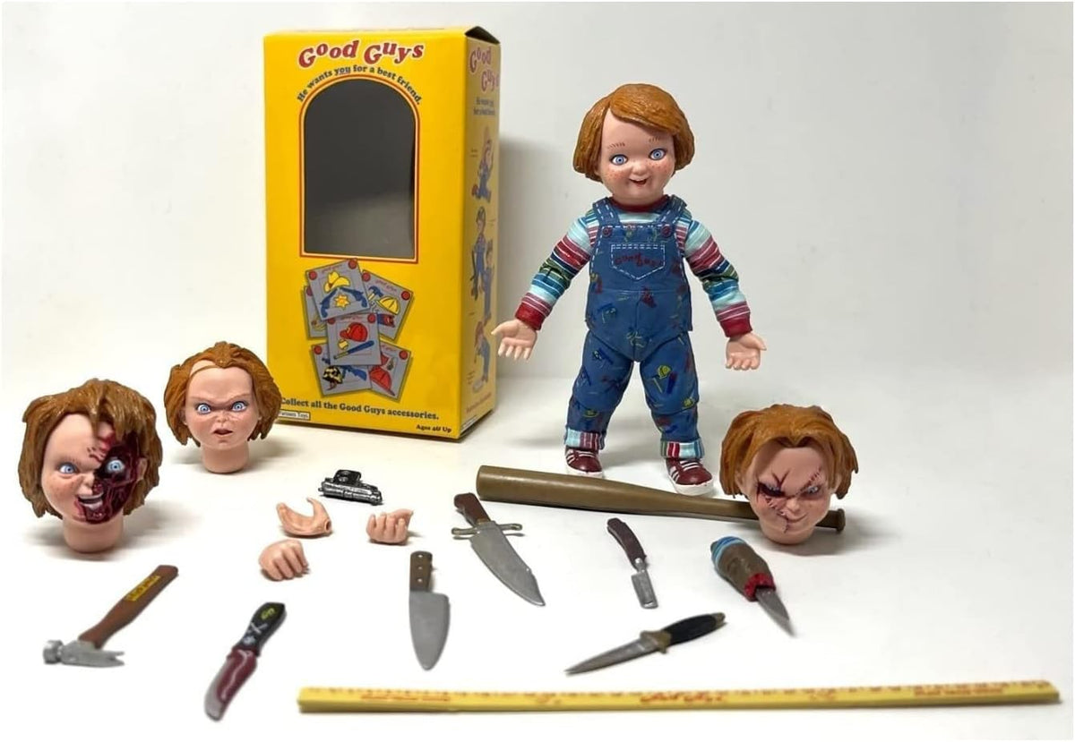 NECA - Figura de acción para niños Ultimate Chucky, figuras de 10 cm