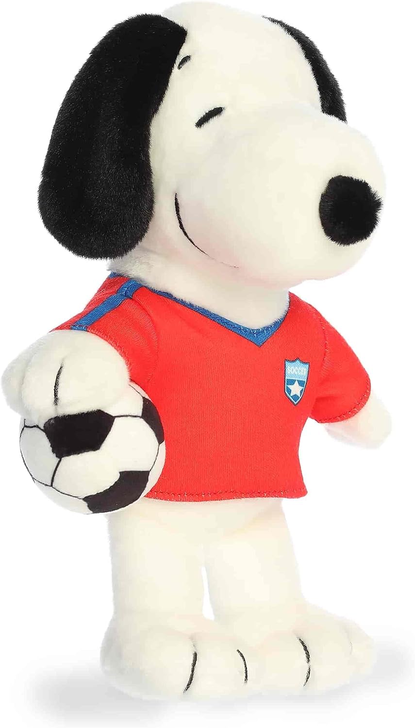 Aurora Peanuts - Peluche adorable de fútbol de 8 pulgadas