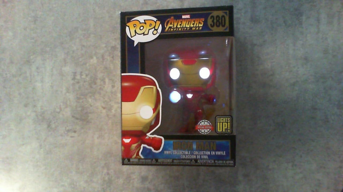 Funko Pop Movies: Avengers Infinity War - Electronic Light Up Iron Man Collectible Figure, Multicolor Sin Sticker