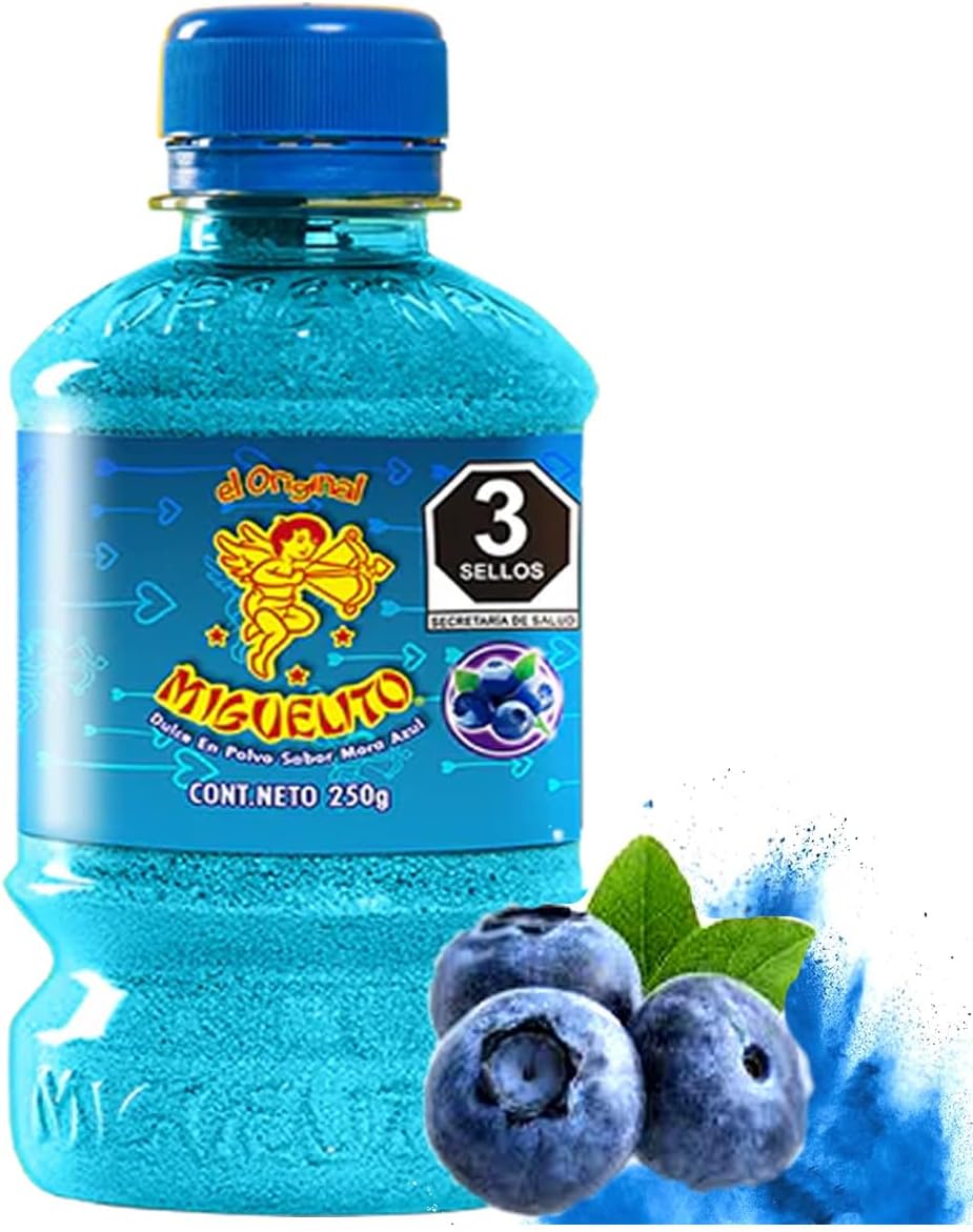 Miguelito en polvo, sabor Mora Azul, 250 grs