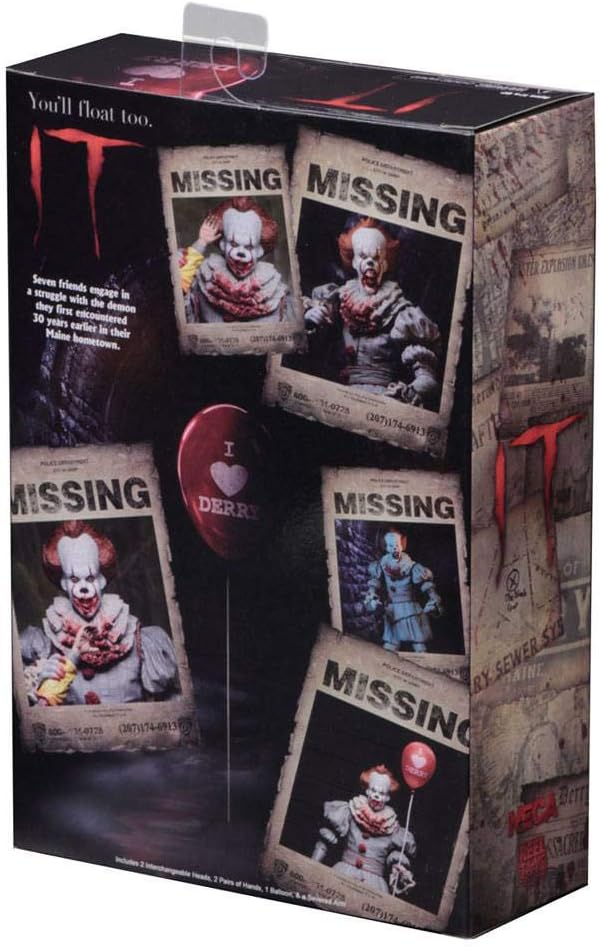 NECA T Ultimate Bloody Pennywise 7 inch Figure - SDCC 2018 GameStop Exlusive