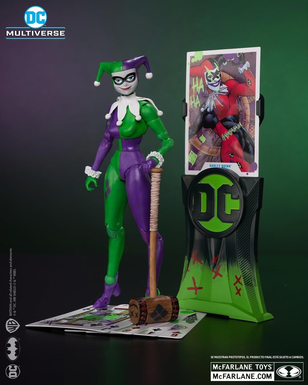 DC Multiverse 7 in - Harley Quinn (DC Classic) (JOKERIZED) (Etiqueta Dorada)