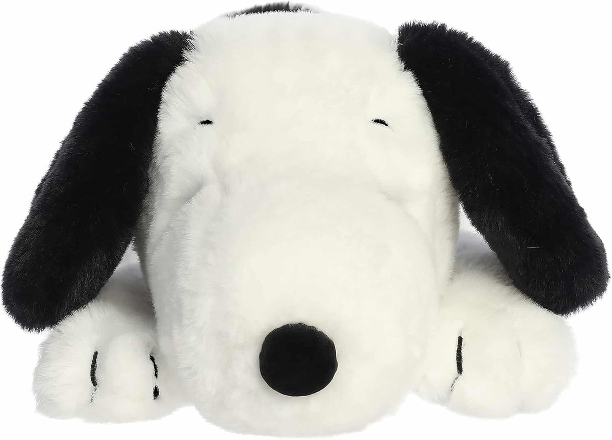 Aurora® Adorable Peanuts® - Peluche de Snoopy abrazable, Animal de Peluche - Juguetes con Licencia Oficial para Todos los fanáticos de Snoopy - Regalo nostálgico para Adultos y Celebraciones de