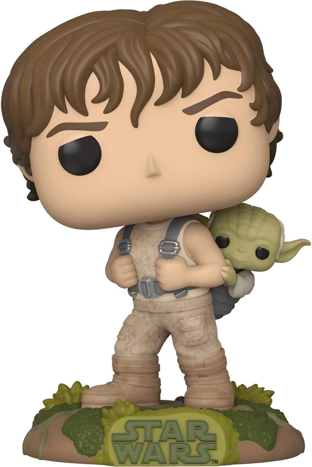 Figura de vinilo de Luke Skywalker Training con Yoda #363 Funko Pop Movies The Empire Strikes Back 40th Anniversary (incluye funda protectora compatible)