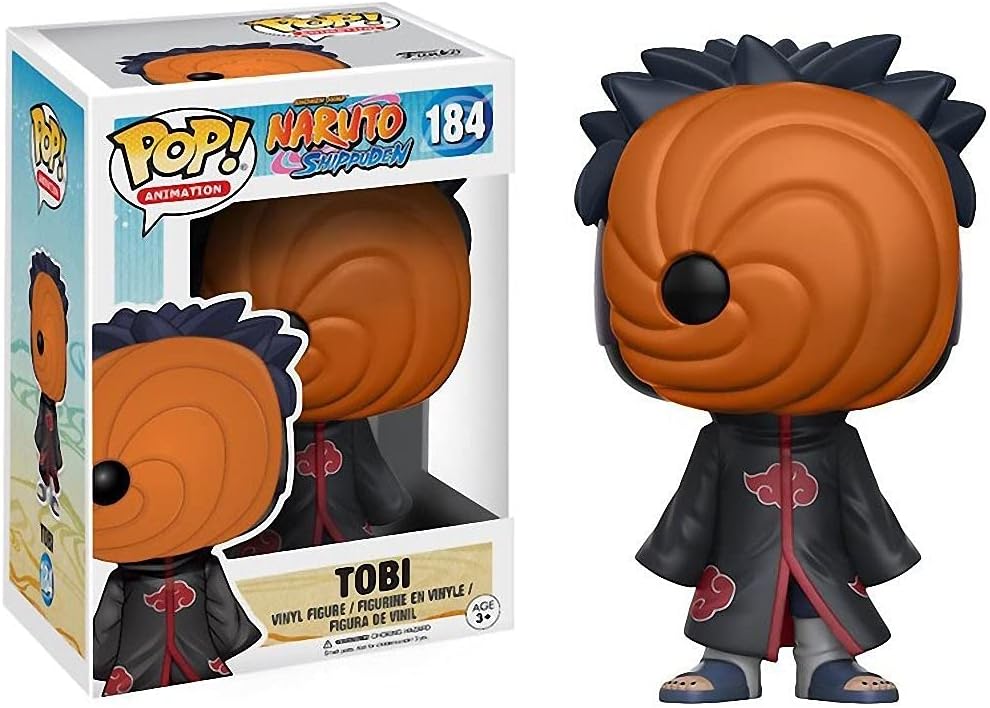 Funko Pop! Anime: Naruto Shippuden – Tobi #184 Figura de vinilo (bordeado con caja protectora de pop)