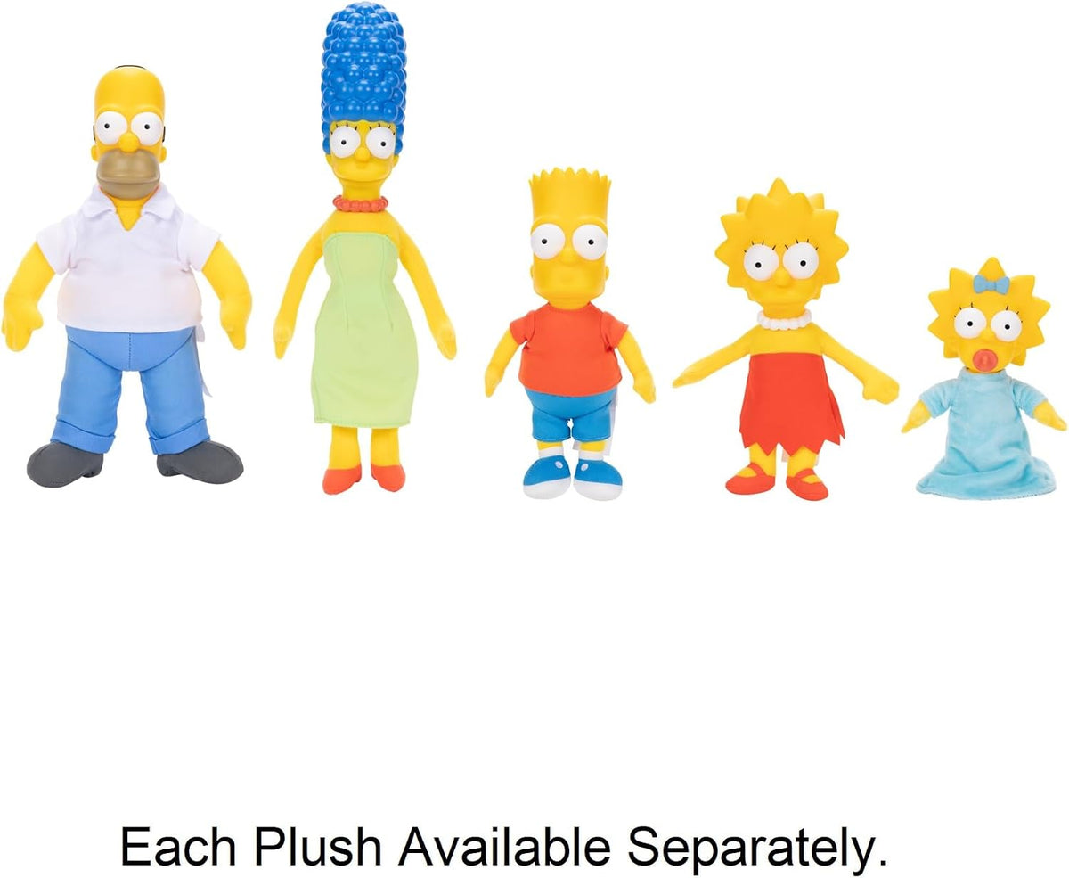 JAKKS Pacific Disney The Simpsons Homer - Peluche con Cuerpo de Tela Suave con Cabeza esculpida con Licencia Oficial de Disney