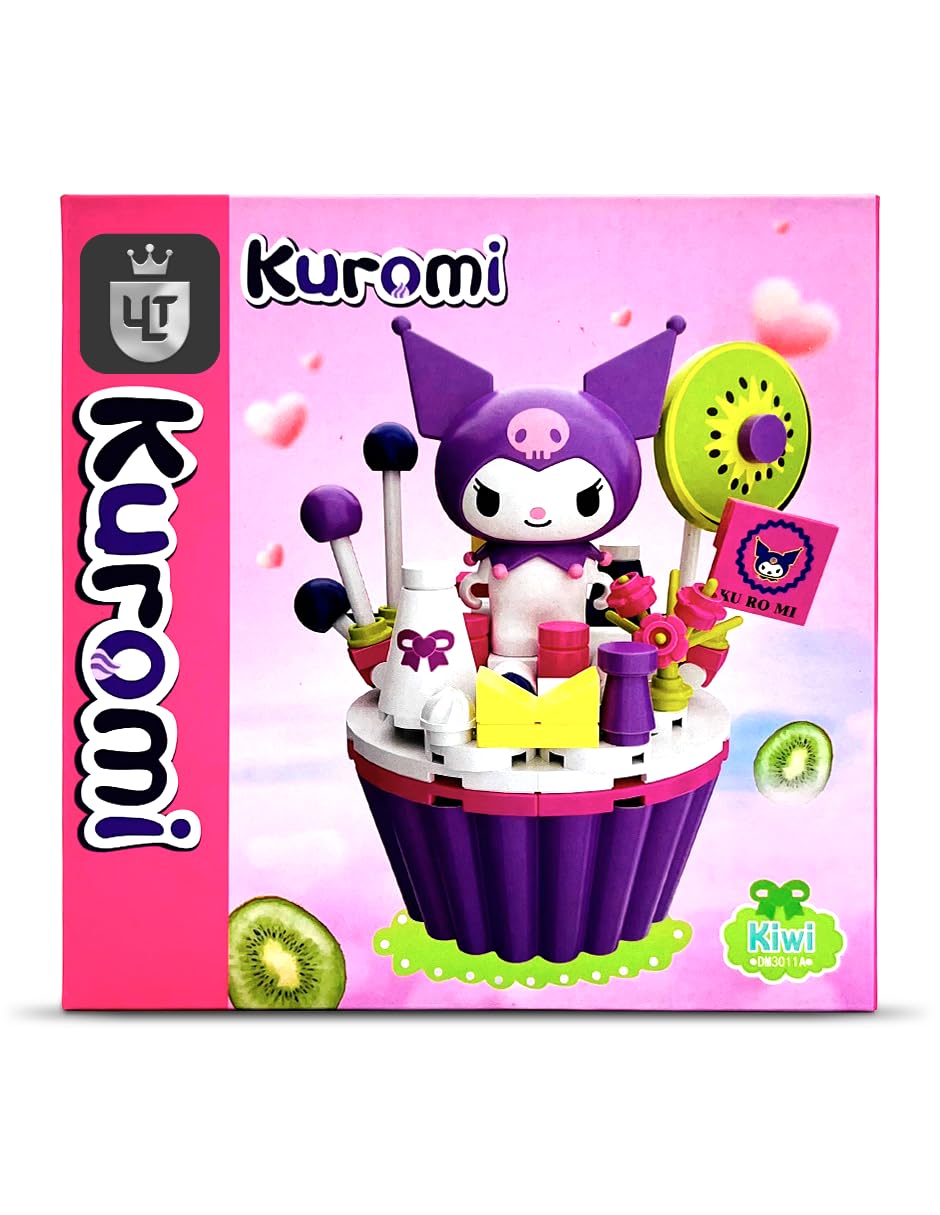 Ult Figura Armable Kuromi Morado Cupcake Bloques de Construccion Sanrio - imagen 3