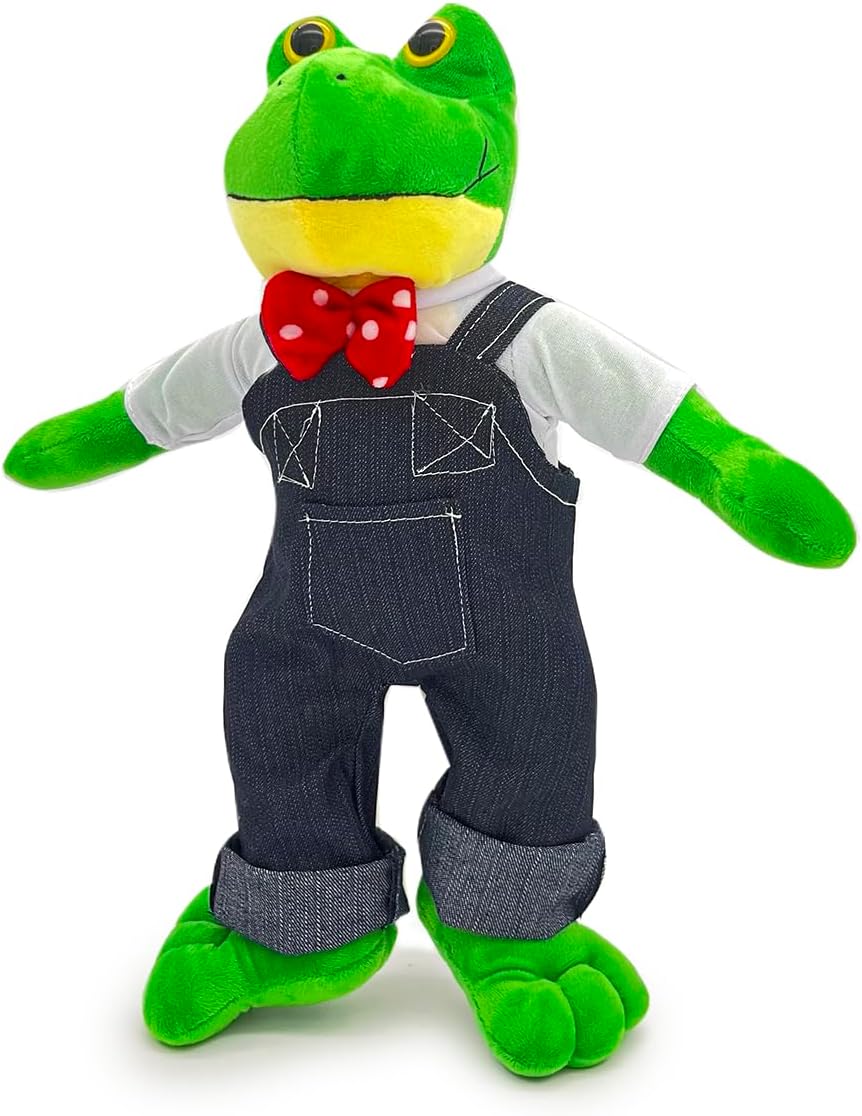 Ult Premium Peluche Rana Rhenne Rene Compañero de Juego y Siesta Materiales Suaves de Lujo, Regalo de Cumpleaños para Niños y Niñas, Ranita de Rio