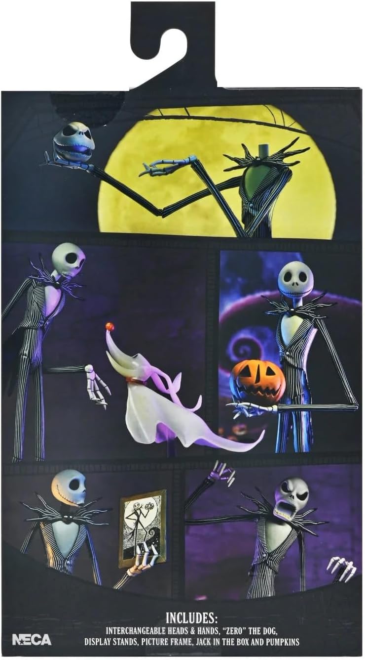 Disney Tim Burton's The Nightmare Before Christmas - Figura de acción de escala Ultimate Jack Skellington de 7 pulgadas