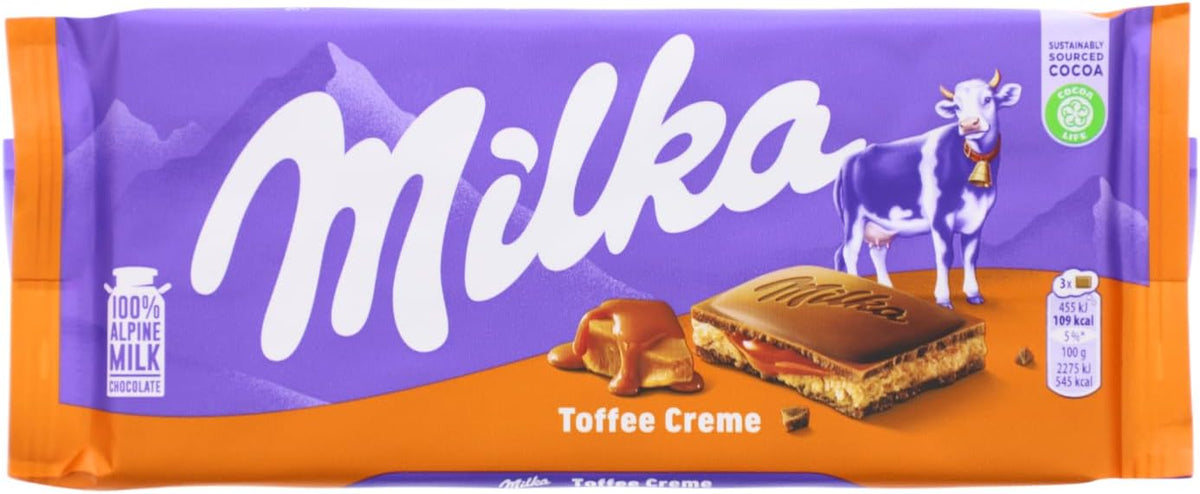 Barra de Chocolate Milka Caramel Creme 100 Gr