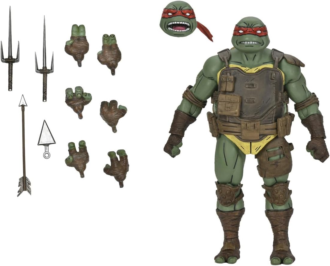 NECA Universal Monsters TMNT - Figura de acción Ultimate Raphael Frankenstein de 7 Pulgadas