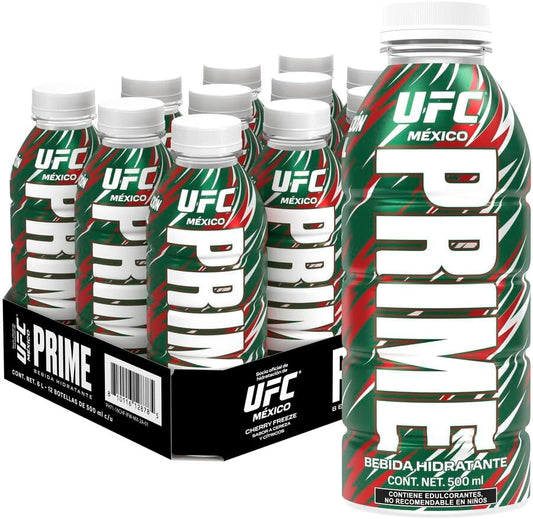 PRIME, PRIME UFC, BEBIDA HIDRATANTE 500ML, CAJA CON 12 PIEZAS DE 500ML, 12X500ML