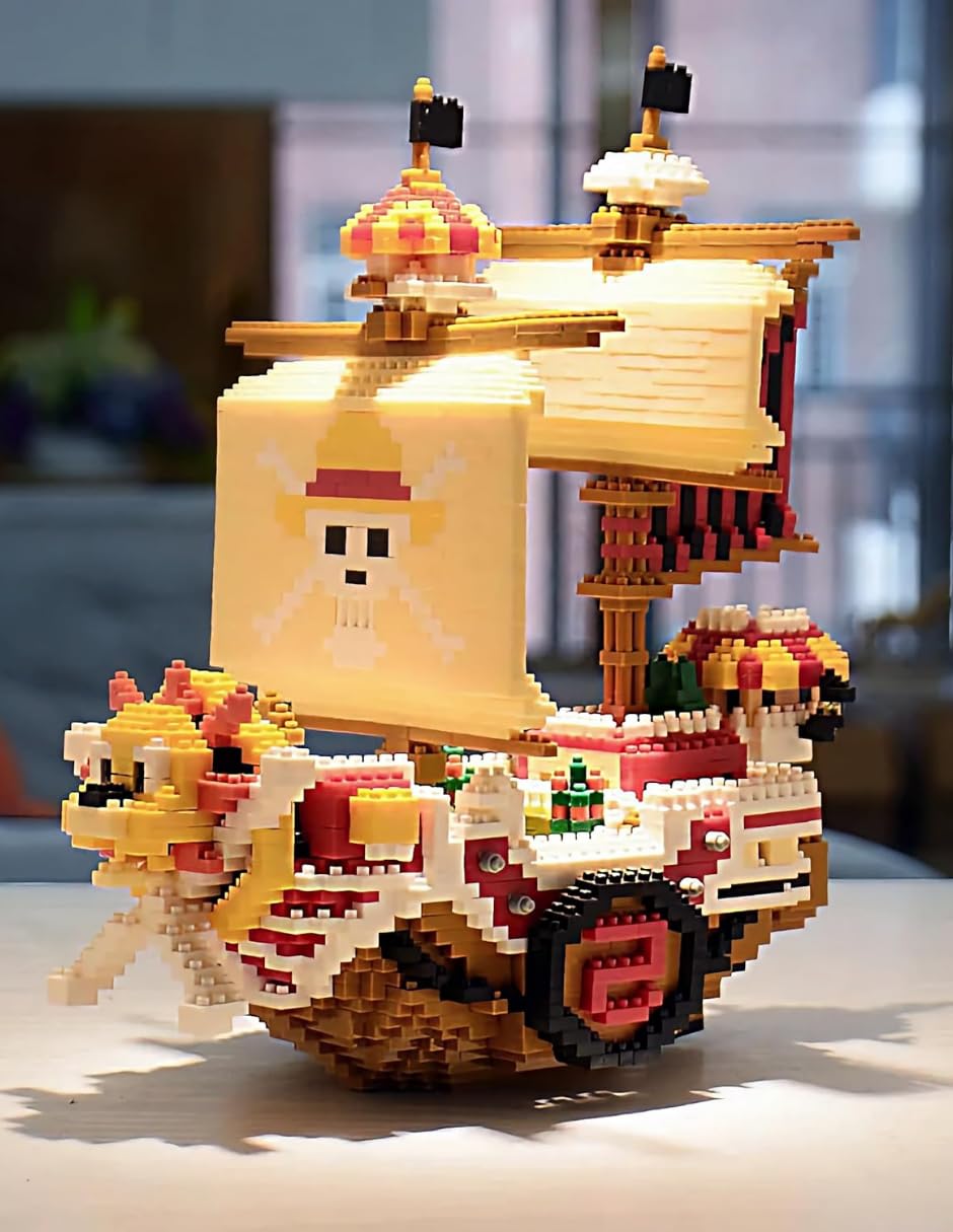 Raspattos Barco Monkey de Luffy One Piece niños y Adultos Kit construccion Bloques Alta Calidad Anime - imagen 5