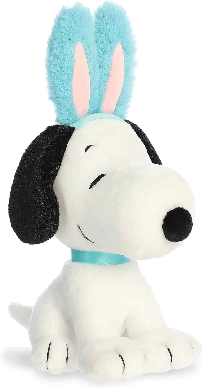 Aurora Adorable Peanuts Easter Snoopy Animal de peluche – Juguetes con licencia oficial para todos los fans de Snoopy – Peluche de temporada para día festivo de Pascua – sentado 9 pulgadas