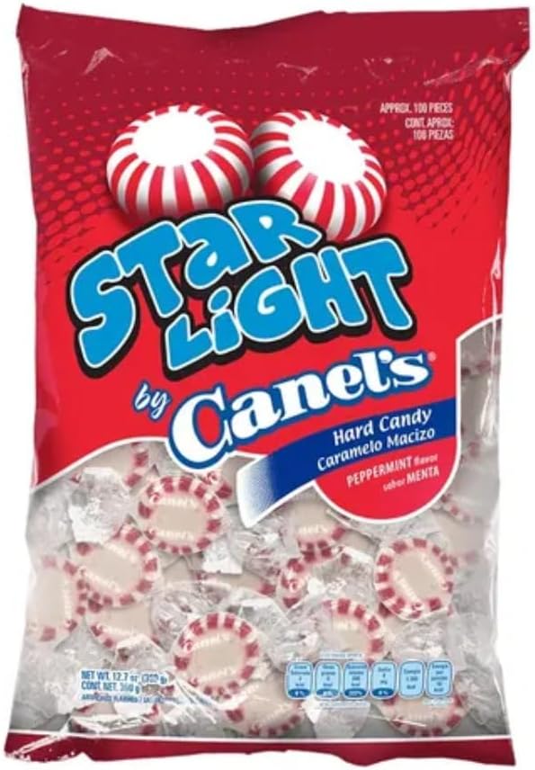 Canel´s Discos Starlight, Caramelo macizo Sabor Menta, 360gr