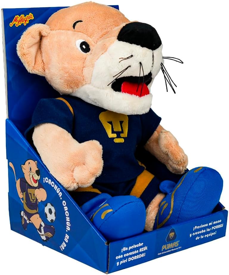 Mi Alegria Peluche Grande Mascota de Futbol Pumas con Sonido