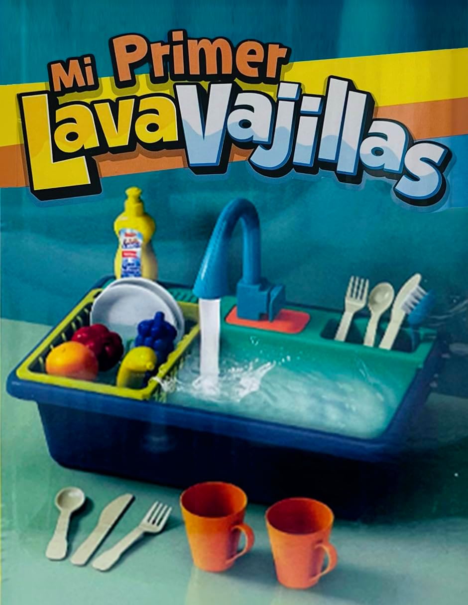 Ult Mi Primer LavaVajillas, Kit de Lavaplatos, Utensilios de Cocina para Hacer Limpieza, Juego Interactivo