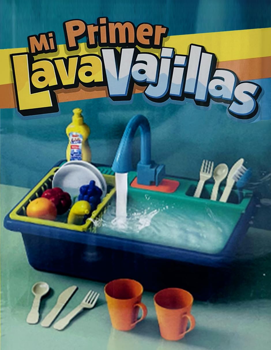 Ult Mi Primer LavaVajillas, Kit de Lavaplatos, Utensilios de Cocina para Hacer Limpieza, Juego Interactivo - imagen 6