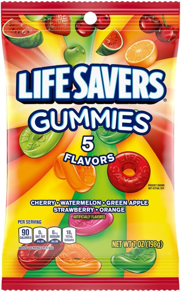 Life Savers Gomitas 5 sabores, 198g
