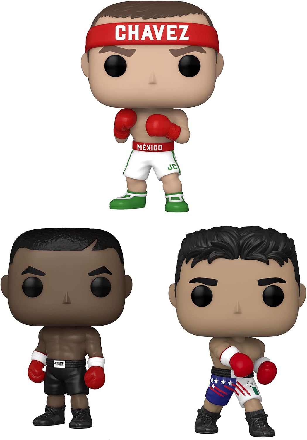 Funko Boxing: Pop! Boxing Legends Collectors Set - Julio César Chávez, Mike Tyson, Oscar De La Hoya, Multicolor