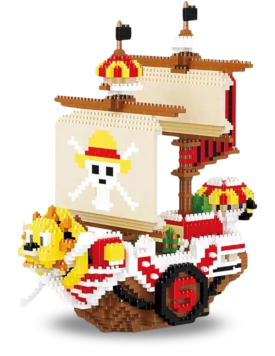 Raspattos Barco Monkey de Luffy One Piece niños y Adultos Kit construccion Bloques Alta Calidad Anime - imagen 2