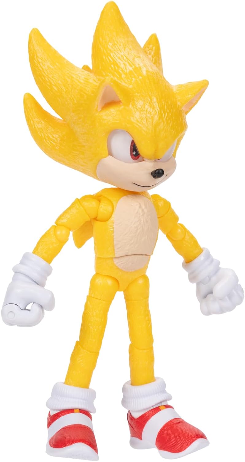 Sonic The Hedgehog Figura De Acción Super Sonic 5" 3 Películas
