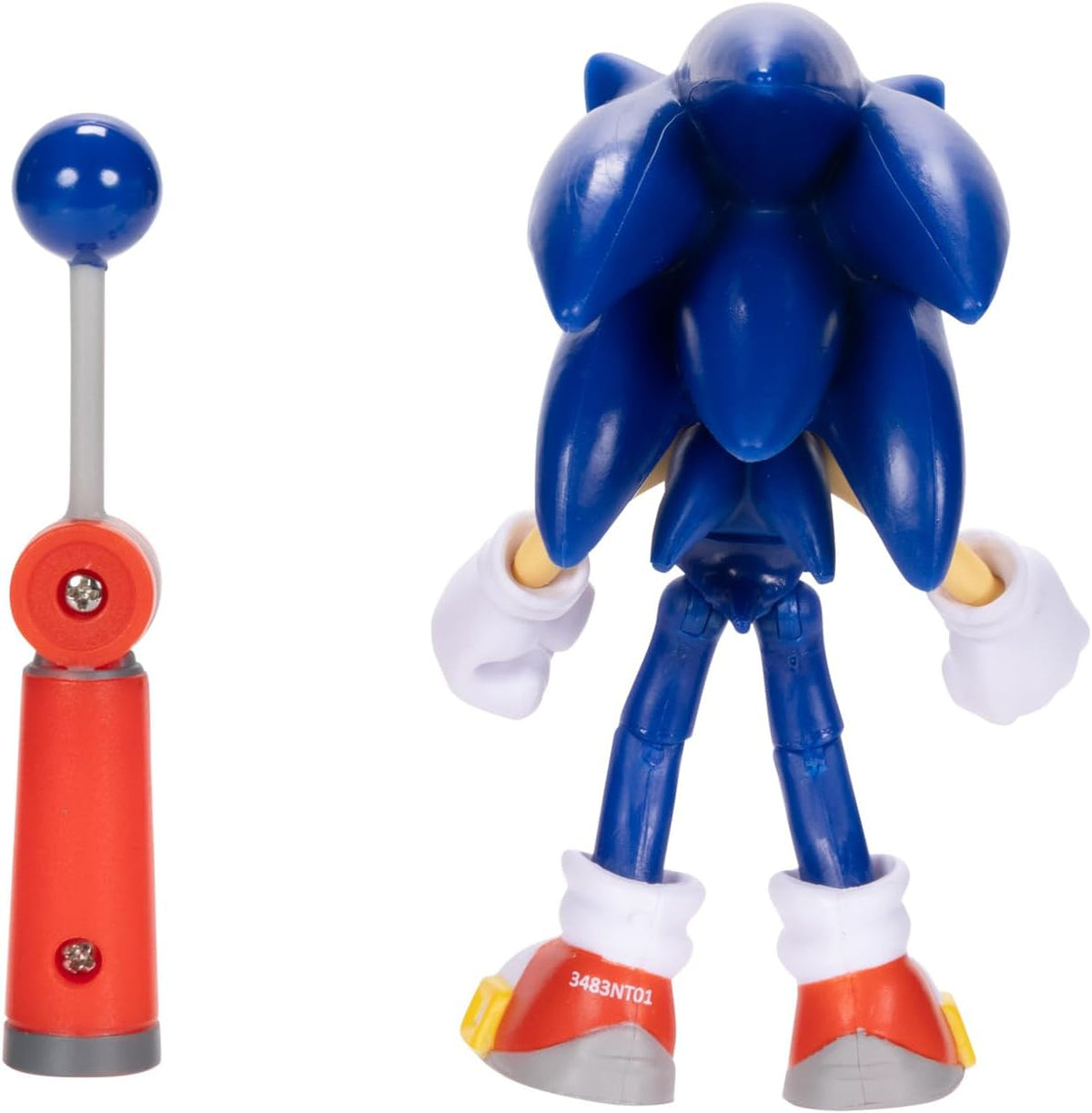 Sonic The Hedgehog JAKKS Pacific - Sega Figura Modern Sonic de 4″ con Blue Checkpoint – Articulada, Oficial y Coleccionable para Fans Desde 3+ Años