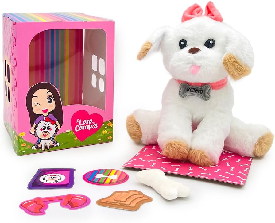 Ult Premium Peluche Galleta Perrita de Lara Compañera de Aventuras Lara Materiales Suaves Campos Verdes Lara