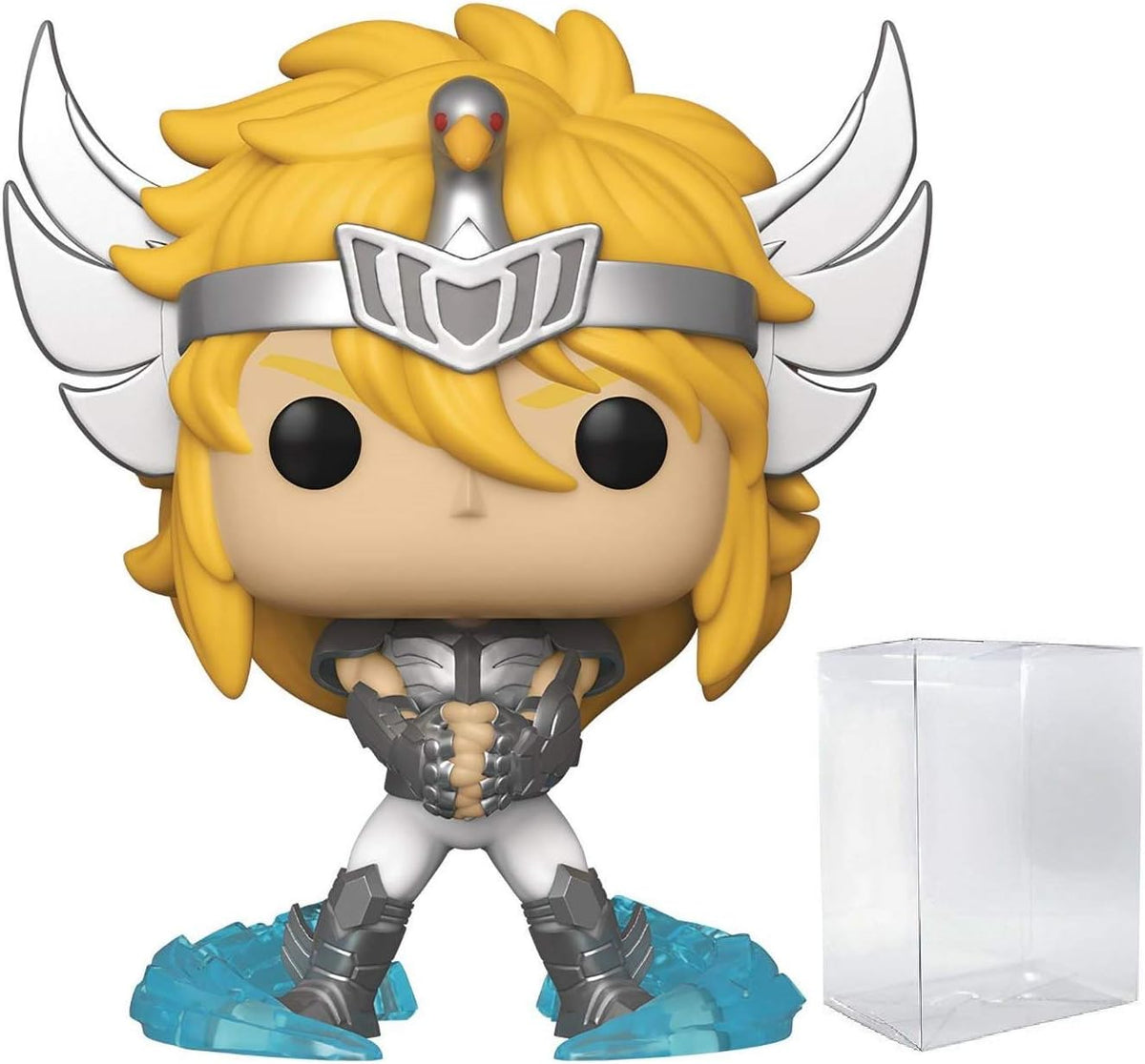 POP Saint [Seiya]: Caballeros del Zodiaco - Figura de vinilo de Cygnus Hyoga Funko (incluida con funda protectora de caja compatible)