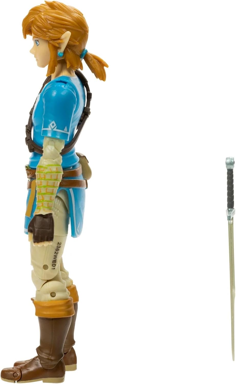 Nintendo The Legend of Zelda: Breath of The Wild - Figura de acción de Link de 13 cm con espada de soldado