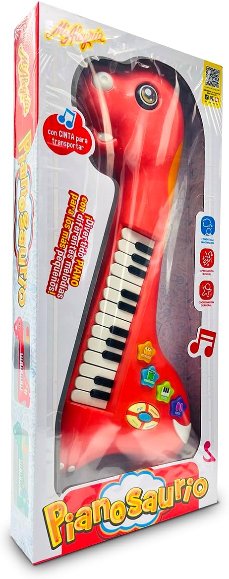 Ult Pianosaurio Piano en Forma de Dinosaurio Diferentes melodias Instrumento Musical de Juguete