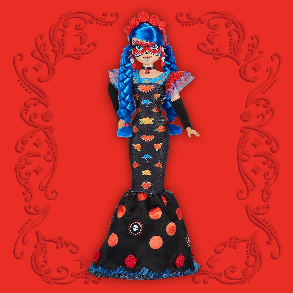 Miraculous - Ladybug Catrina - Muñeca de Moda Coleccionable de 10.5 Pulgadas con Accesorios - Inspirada en Día de Muertos - Ideal para Regalo y Colección