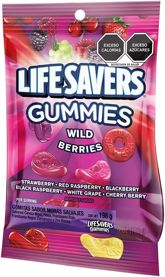 Life Savers Gomitas sabor moras salvajes, 198g
