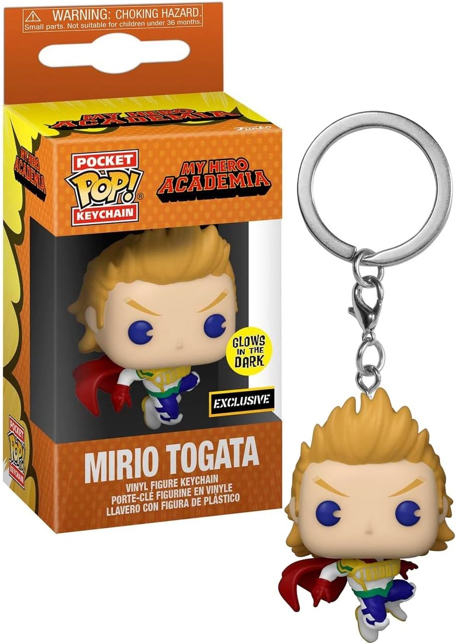 Funko Pocket Pop! My Hero Academia Animation - Llavero Mirio Togata que brilla en la oscuridad, Varios colores