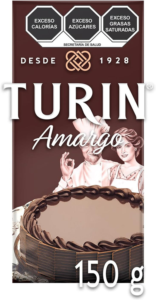 RINIUL Turin Chocolate amargo reposteria 150g