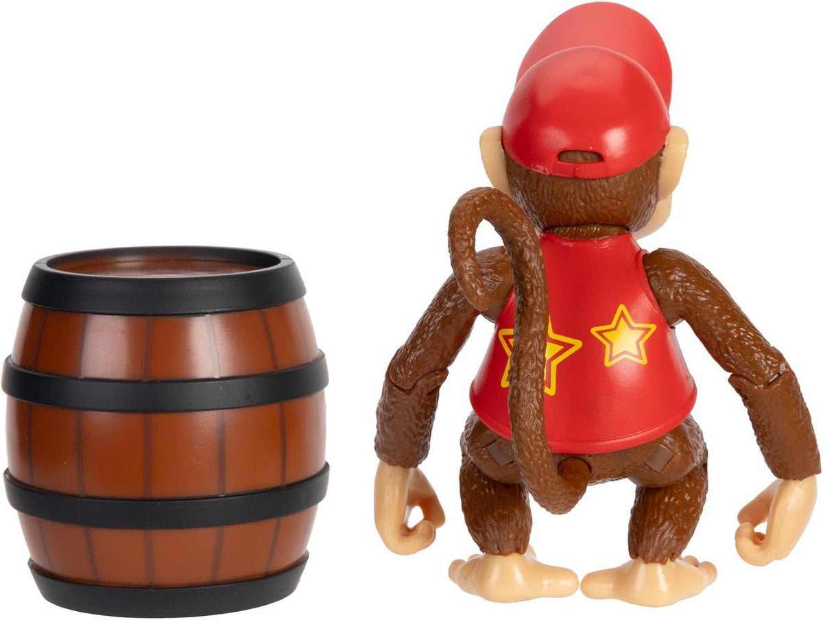 Jakks Pacific Figura de Acción Super Mario Bros Diddy Kong 4"