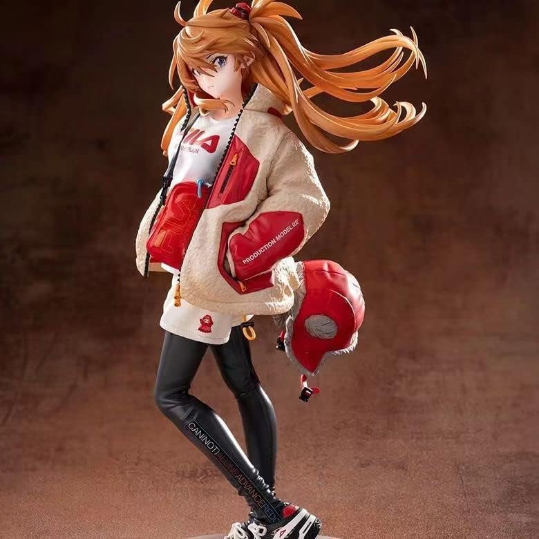 Nmomoytu Asuka Langley Soryu Ver.Radio Part.2 Figura de anime, modelo de acción, regalo coleccionable, 25 cm